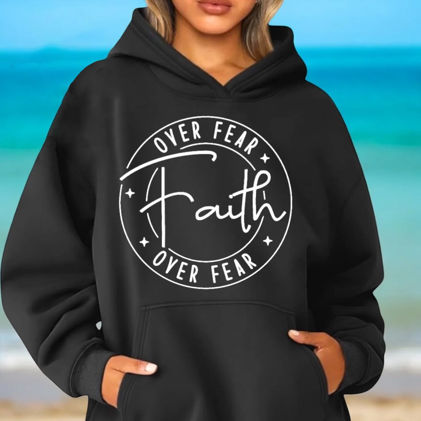 FAITH OVER FEAR Hoodie - Image 2