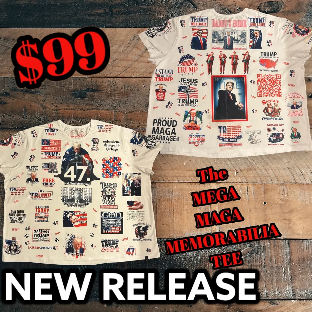 MEGA MAGA Memorabilia Tee