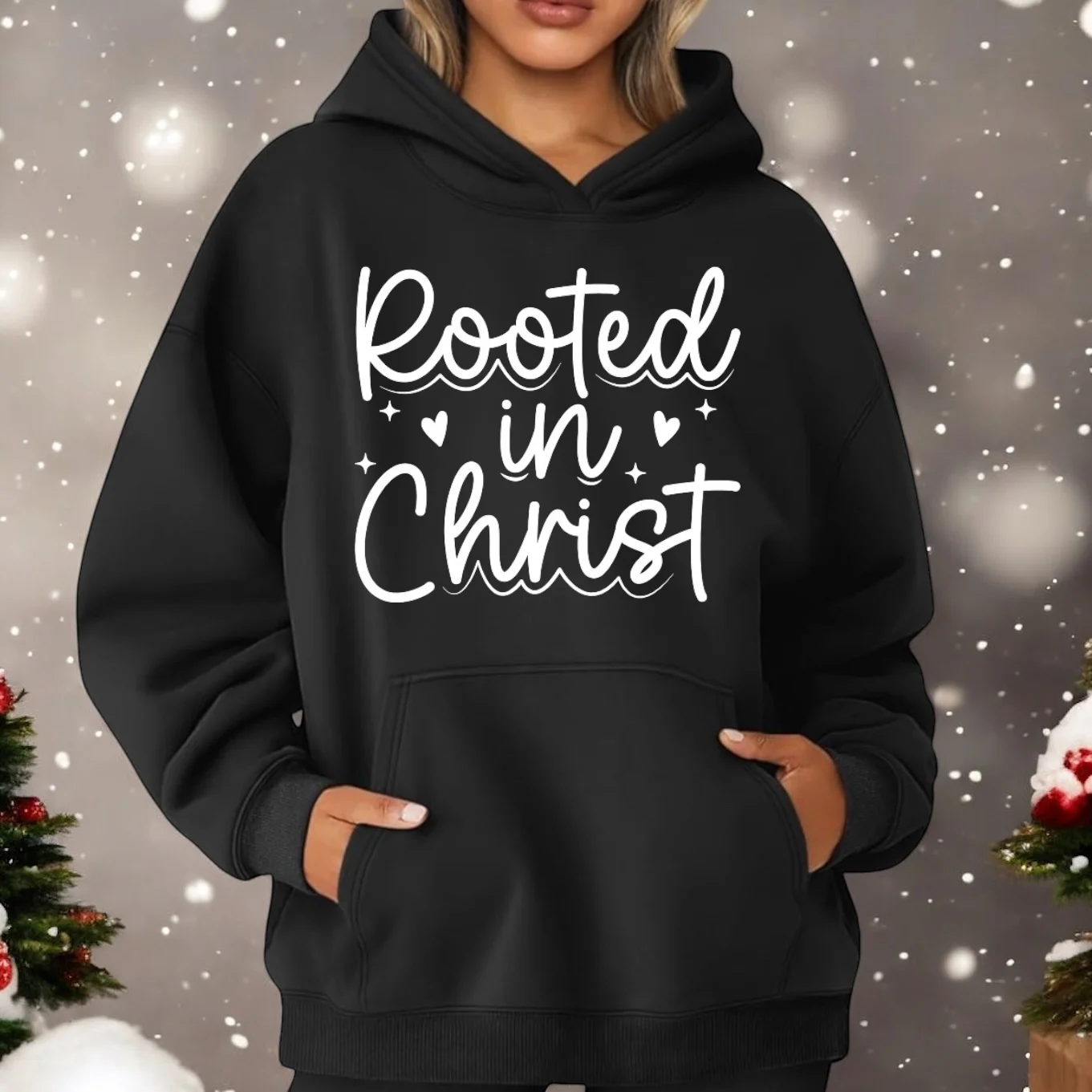 ROOTED IN CHRIST Hoodie - Image 2