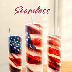 American Flag Tumbler